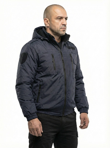 Куртка (ветровка) Полиция нового образца демисезонная укороченная (рип-стоп на мембране)