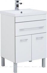 Aquanet 287667 Тумба с раковиной Верона 58 белый (напольная 1 ящик 2 дверцы, раковина Aquanet) (287667) фото