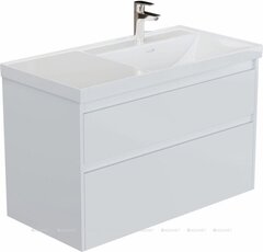 Aquanet 365927 Тумба с раковиной Nova Lite 2.0 90 R 2 ящ. цв. белый глянец (365927) фото