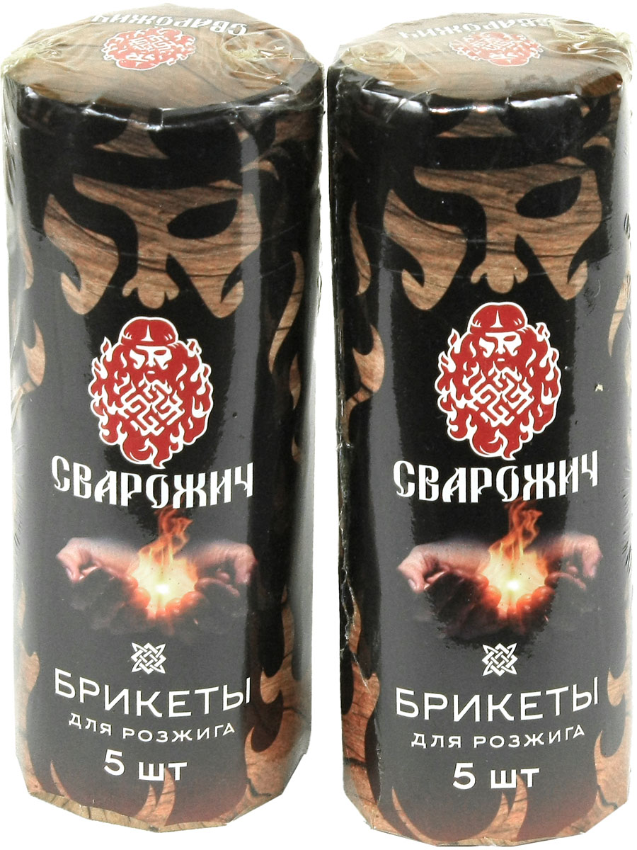 Брикеты для розжига Сварожич (5 брикетов), 2 шт