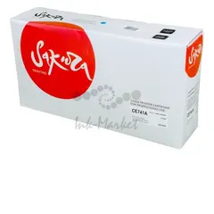 Картридж Sakura CE741A (307A) для HP, голубой, 7300 к.