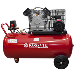 Компрессор ROSSVIK СБ4/С-100.LB30А, 420 л/мин, 10 бар, ресивер 100 л, 220 В/2,2 кВт, красный
