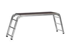 СИБИН РП-36, 3 х 6 х 3 ступени, алюминиевые, складные, с фиксированной площадкой, рабочие подмости (38843)