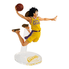 Фигурка Banpresto One Piece х NBA: Monkey D. Luffy (Los Angeles Lakers) (Витринный образец)