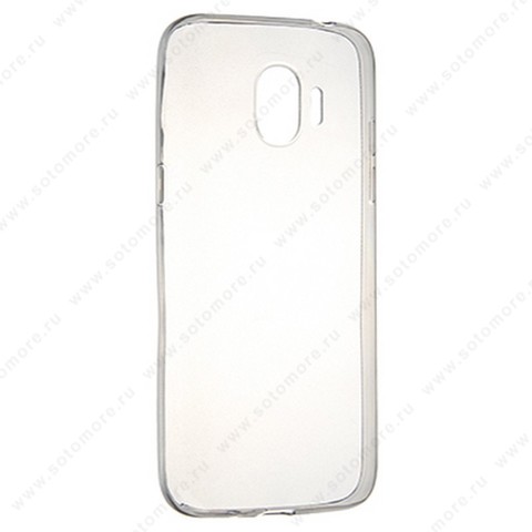 Накладка силиконовая ультра-тонкая для Samsung Galaxy J2 J250 2018/ J2 Prime 2018 черная (прозрачная)