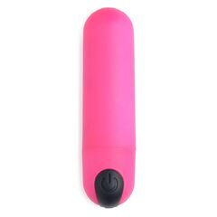 Розовая вибропуля с пультом ДУ 21X Vibrating Bullet with Remote Control - 