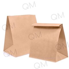 Крафт пакет с прямоугольным дном 220*140*290 мм 70 г/м2 бурый, 1000шт