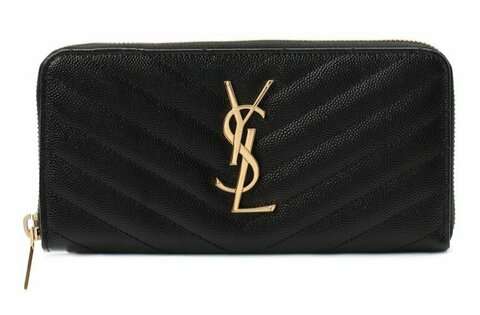 Кожаное портмоне Saint Laurent Monogram