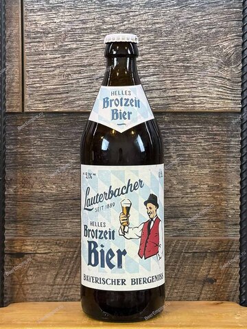 Lauterbacher Helles Brotzeit Bier 0,5 л. светлое фильтр.