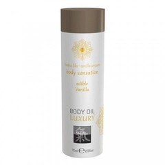 Съедобное масло для тела Ваниль от Shiatsu 75 мл.