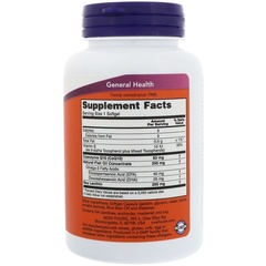 Now Foods, CoQ10 с рыбьим жиром с омега-3, 60 мг, 120 мягких желатиновых капсул