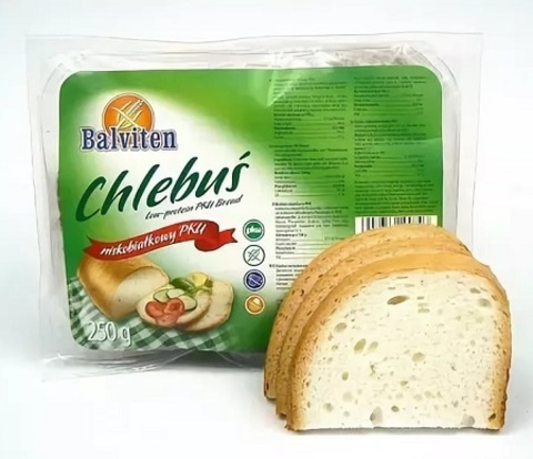 Хлеб низкобелк Chlebus ФКУ 250г Balviten