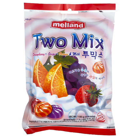 Карамель фруктовая со сливками Melland Two Mix candy, 100 гр