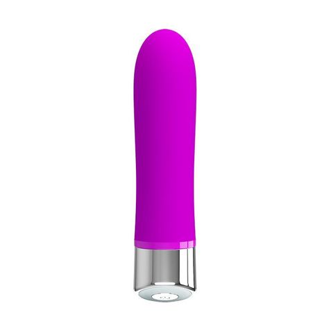 Лиловый мини-вибратор Sampson - 12,4 см. - Baile Pretty Love BI-014610