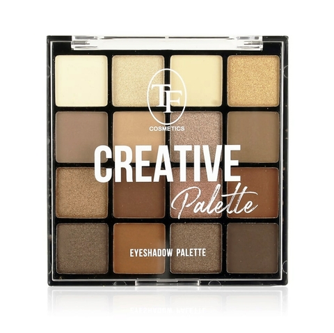 TF Палетка теней для макияжа CREATIVE PALETTE тон 02 Классический коричневый 16цветов