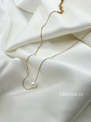 Цепочка (колье) золото с жемчужиной