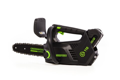 Цепная пила Greenworks GD40TCSk5 (GS110) 40v, 25 см, в комплекте с АКБ 5 А·ч и ЗУ (аккумуляторная)