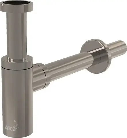 Alcaplast A400-N-P Сифон для умывальника DN32 DESIGN, NICKEL-глянец
