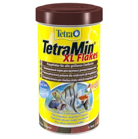 TetraMin XL (крупные хлопья) Основной корм для всех видов аквариумных рыб (Германия) 500мл