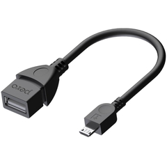 Адаптер PERO AD03 OTG MICRO USB CABLE TO USB, черный