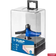 ЗУБР 63.5 x 19 мм, радиус 0 мм, фреза фигирейная №3, Профессионал (28762-63.5)