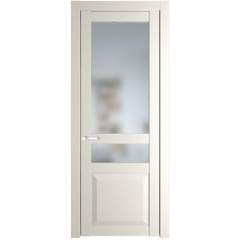 Межкомнатная дверь эмаль Profil Doors 1.5.4PD перламутр белый остеклённая