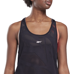 Топ теннисный Reebok Perforated Tank Top W - black