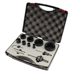 Набор коронок Bi-metall 16-67мм HSSE-Co8 13пр H-Tools 04403210