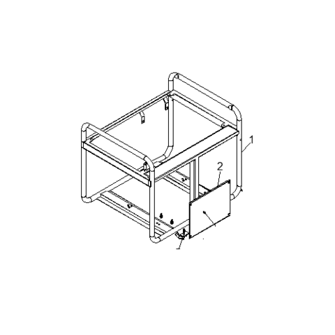 Деталь корпуса DDE DPW 200 рама сварочника (12036013)