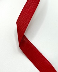Киперная лента, цвет: красный, ширина 17 мм