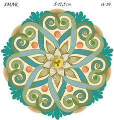 Эскиз для росписи, Круг диаметр-47,5см, SMAR-st-19