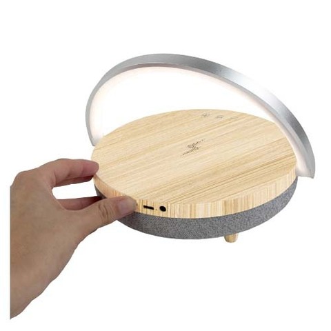 Prixton динамик Bluetooth® 4-в-1 мощностью 10 Вт со светодиодной подсветкой и базой для беспроводной зарядки