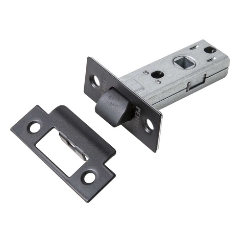 Комплект фурнитуры межкомнатный SET 524-03 slim 5-45PL 4BB Black (ручка Пуэрто, защелка м/к Ренц, петли Ренц), цвет черный (гарантия - 8 лет на ручку, 12 месяцев на остальную фурнитуру) #3