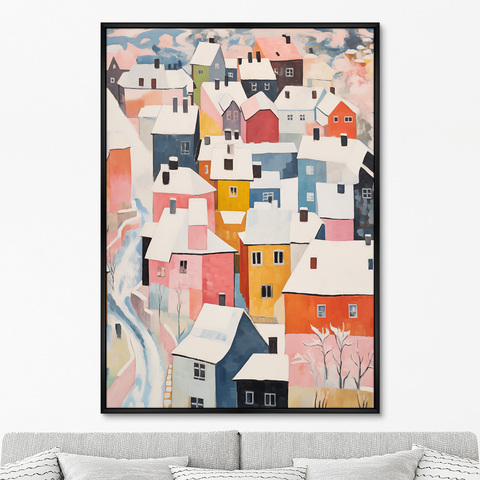 ArtNoMore - Репродукция картины на холсте Above the town, No 2, 2024г.