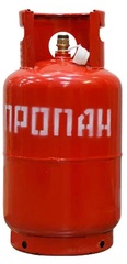 Стальной пропановый газовый баллон 27 л, с клапаном (пустой)