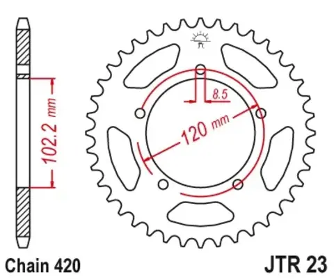 Звезда ведомая JTR23 47
