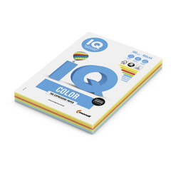 Бумага цветная для печати IQ Color Intensive 5 цветов (А4, 160 г/кв.м, 100 листов)