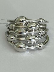 5 колец (кольцо из серебра)
