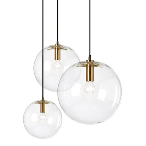 Светильник Glass Ball Ceiling Gold D15