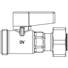 Кран шаровой Oventrop Multidis SF 3/4