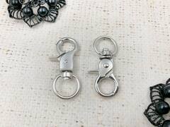 Карабин, р. 1,8х4 см, никель