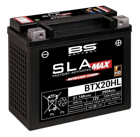 Аккумулятор BTX20HL/YTX20HL (FA) MAX