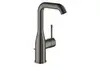 GROHE Essence 24174A01 Смеситель для раковины с донным клапаном, L-Size, темный графит глянец