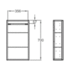 Шкаф боковой 39 см Keramag Renova Nr. 1 Plan 869010000