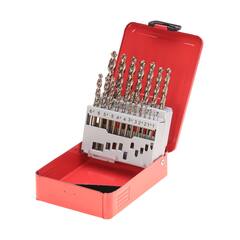 Набор сверл по металлу 1-10мм 19шт DIN338 (Turbo) HSS-G Ruko 214614