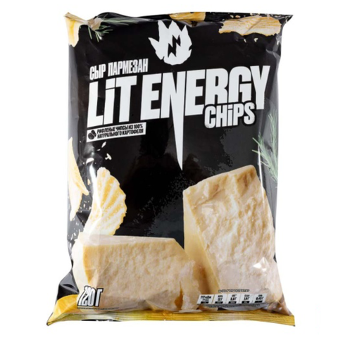 Чипсы LIT ENERGY сыр пармезан 120г