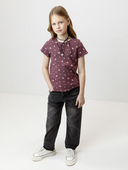 фуфайка  для девочки  КР 302814/бордовый 1411 Н068.1 к653