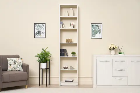 Стеллаж Монако ПН-19 ясень белый