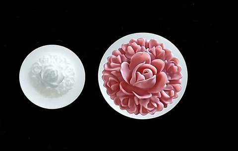 Силиконовый молд Китайская роза мини