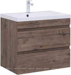 Aquanet 335876 Тумба с раковиной Нота new 75 цв.дуб веллингтон табак (335876) фото